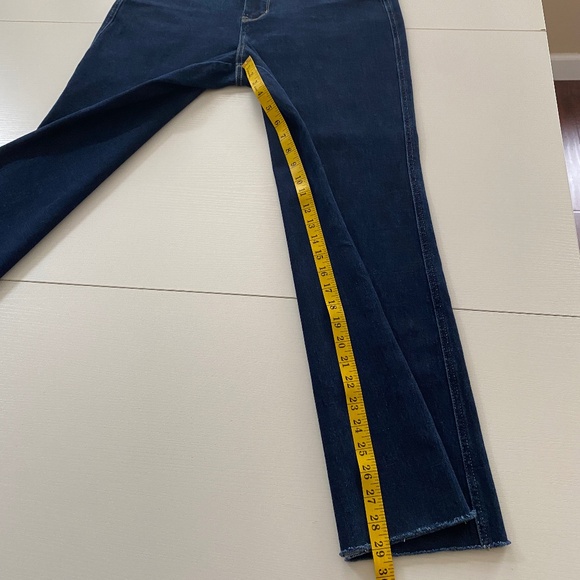 Judy Blue Wide Leg Raw Hem Jeans Dark Wash Size 15/32 - Picture 14 of 16